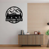 Custom Chevy Truck Classic Car Metal Sign with Led Lights Man Cave Dad’s Gift Metal Car Sign Personalized Garage Sign